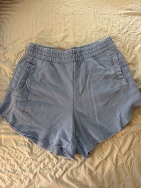 aerie Soft Light Blue Athletic Lounge Shorts